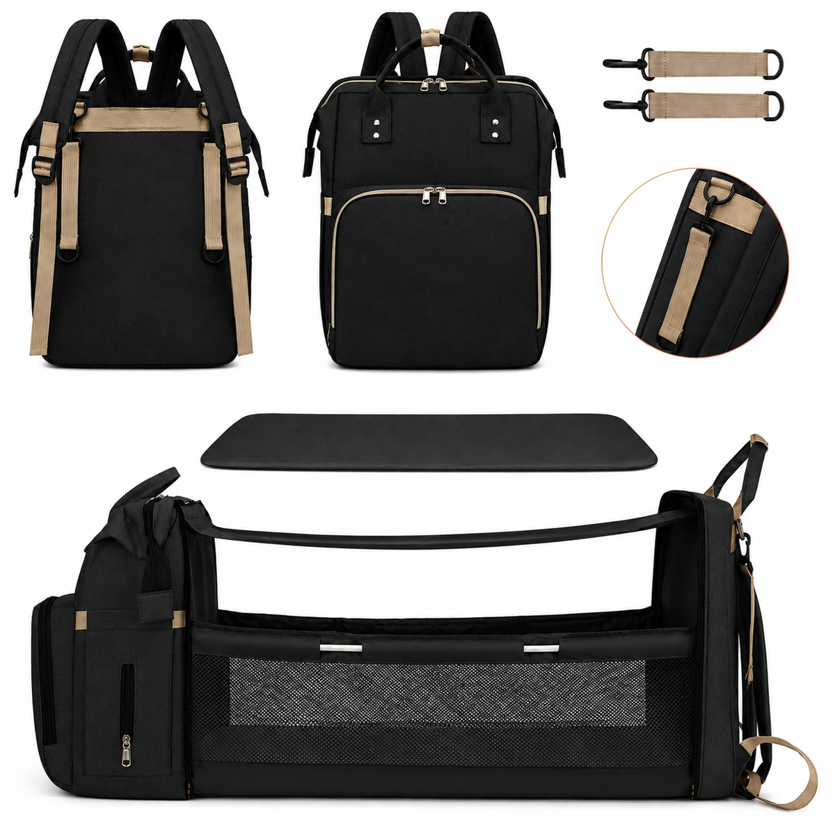 2-in-1 Baby Travel Bag & Portable Changing Station